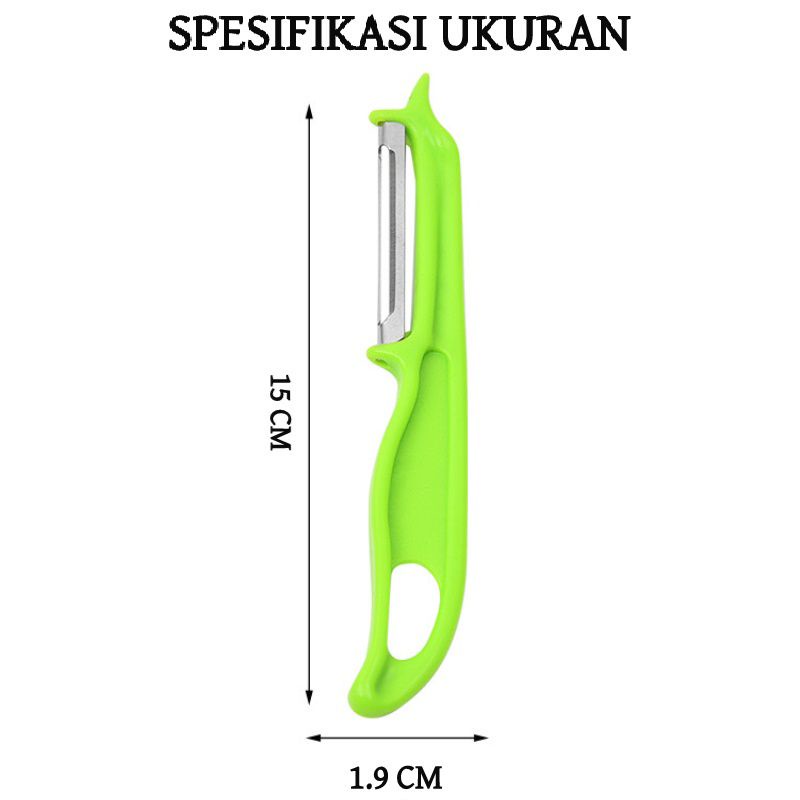 PISAU PENGUPAS KULIT BUAH DAN SAYUR / PISAU KUPAS WORTEL KENTANG / PISAU DAPUR MINI / PEELER KNIFE