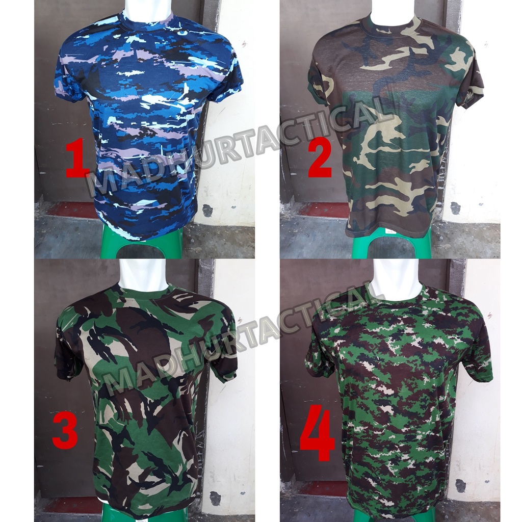 Kaos Loreng Lengan Pendek Kaos Army TNI