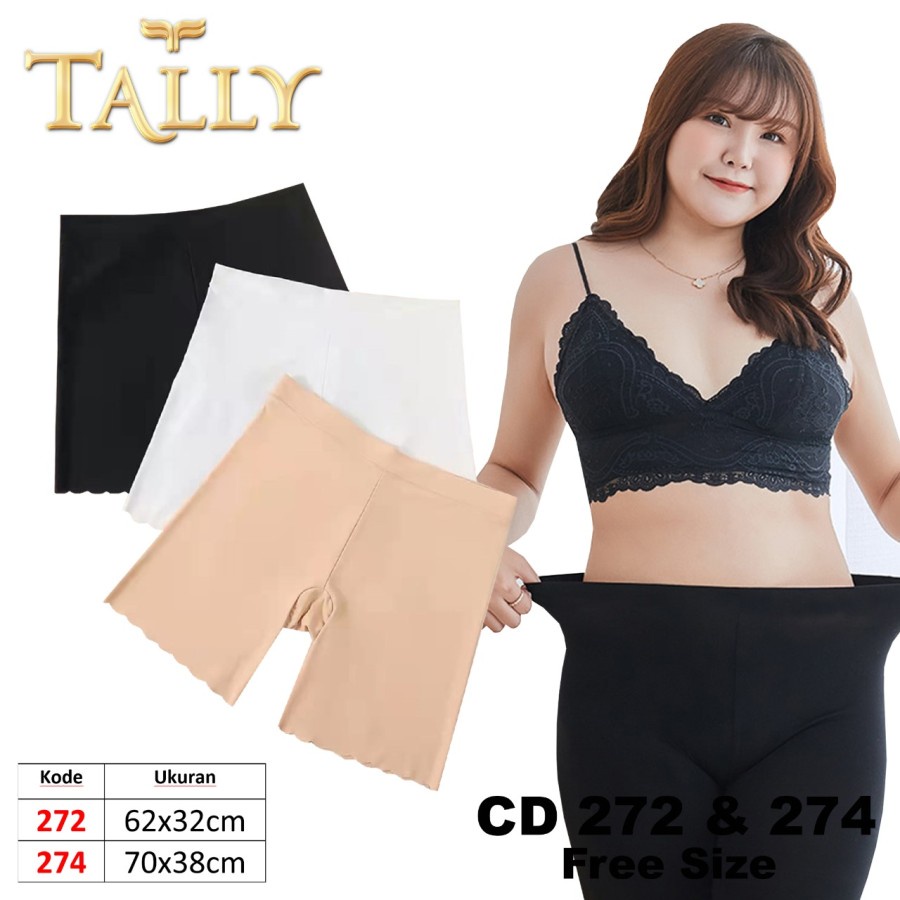 Tally 272 274 CD Celana Short Pants Wanita Bahan Seamless Fit L XL