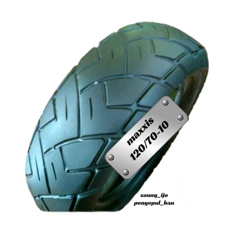 Ban maxxis vespa ring10 120/70-10 tubeles/ban luar vespa seken ukiran/ban second murah