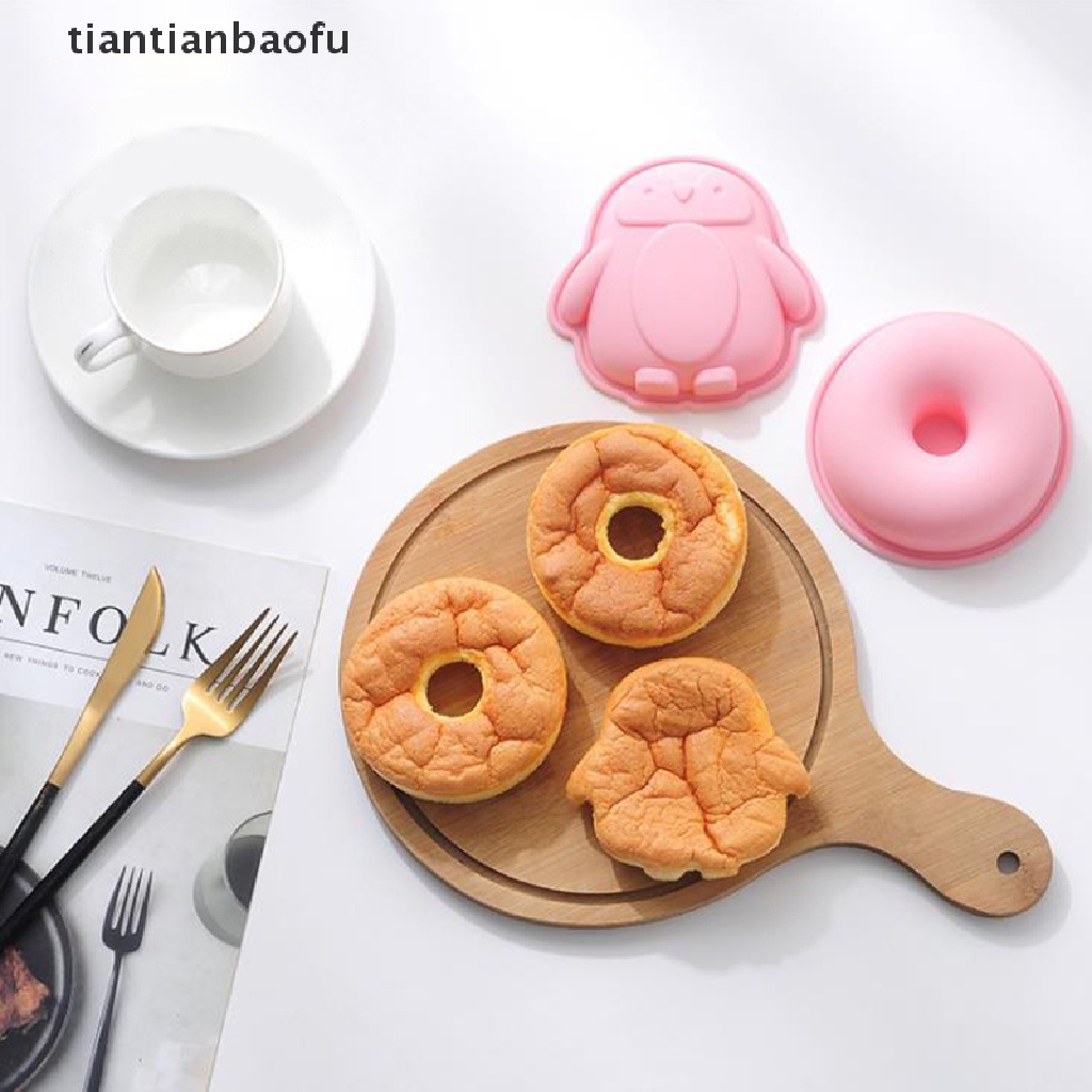 Cetakan Kue Dessert Bentuk Mobil Lobster Penguin Bahan Silikon