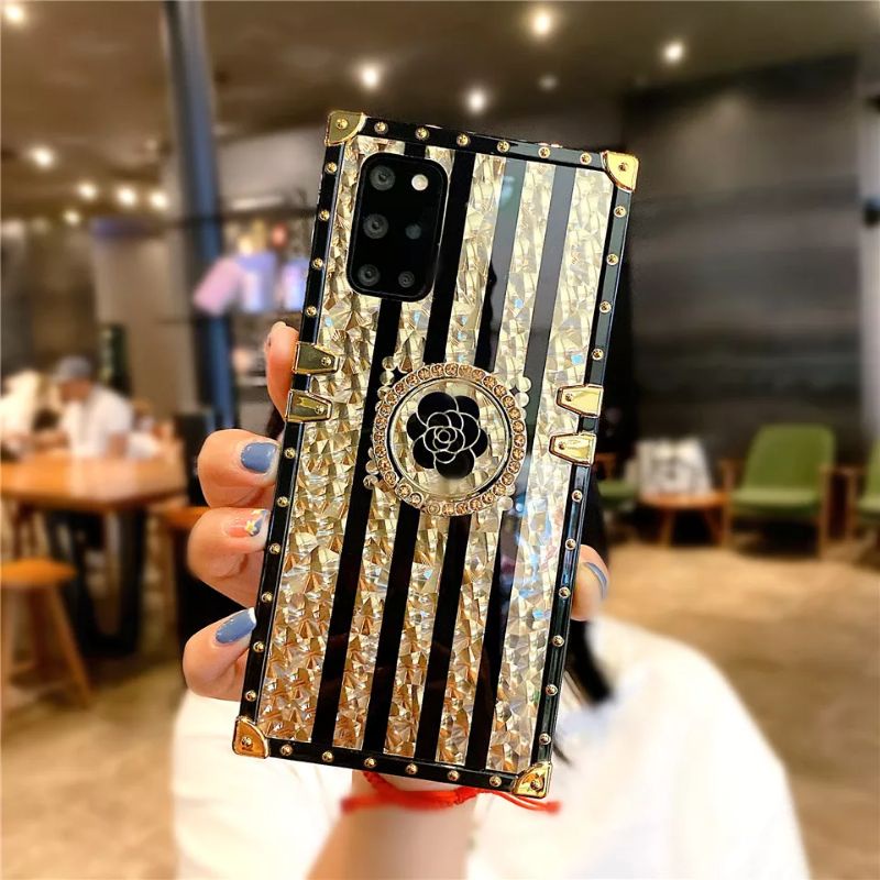 Case Oppo Reno 5F Reno 4 Reno 4F A52 A92 A5 A9 2020 A31 A1K Softcase Flower Gold Trunk Branded Case