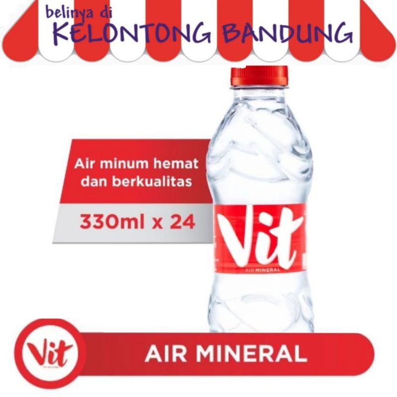 

Vit 330ml Air Minum Mineral Botol Mini 330ml per 1 dus box karton