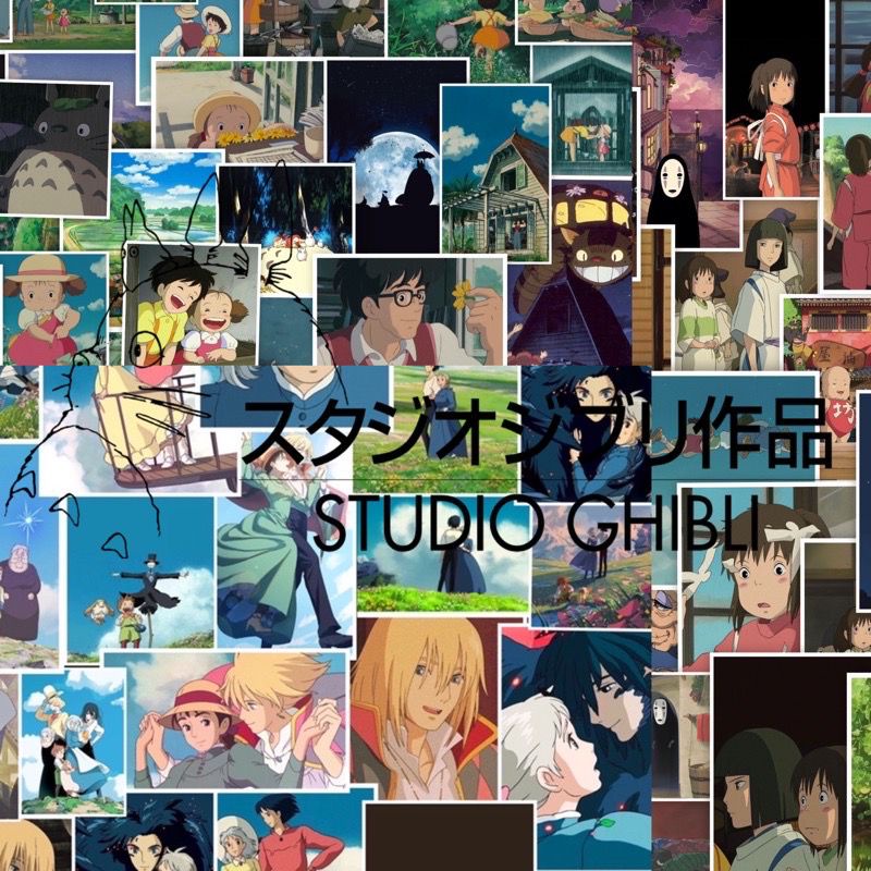 

STIKER STUDIO GHIBLI EDITION 50 PCS TAHAN AIR