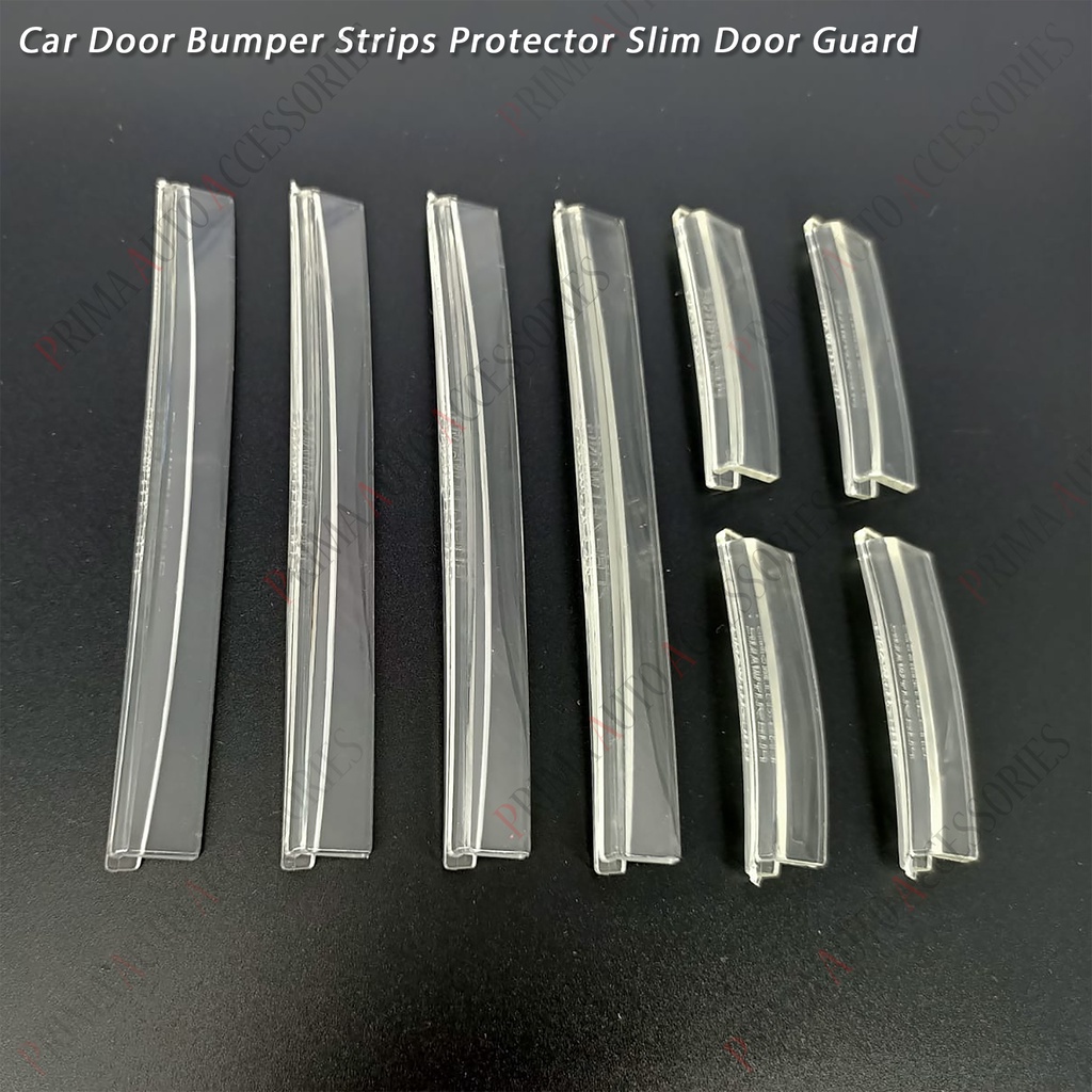 Door Guard Bumper Strips Protector Slim Door Guard Pelindung Pintu 8 pcs