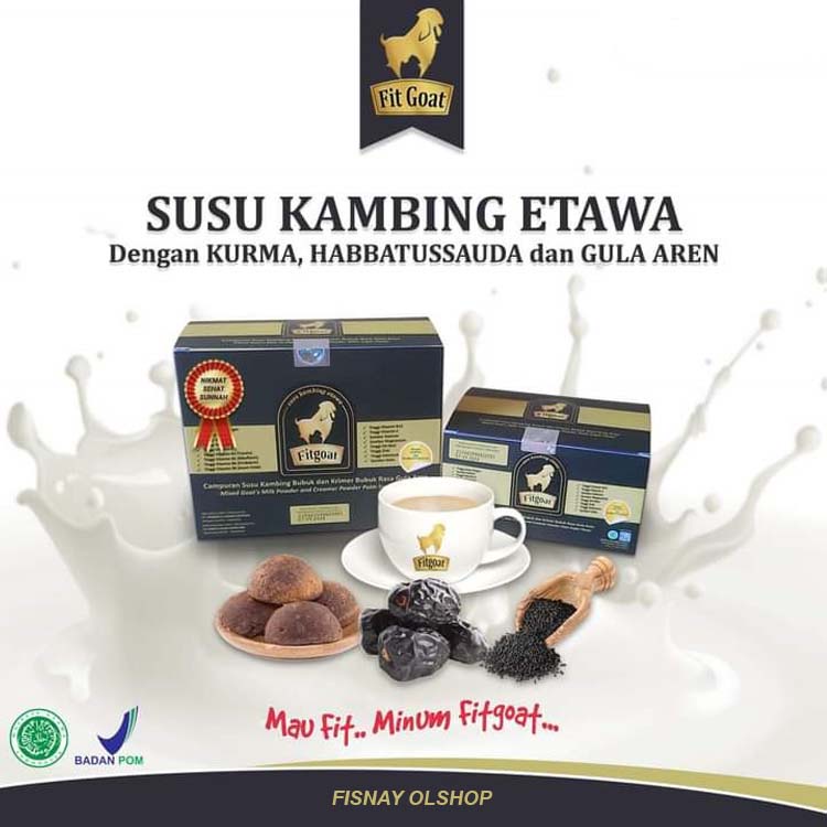

Fitgoat Susu Kambing Etawa dengan Gula Aren Kurma dan Habbatussauda