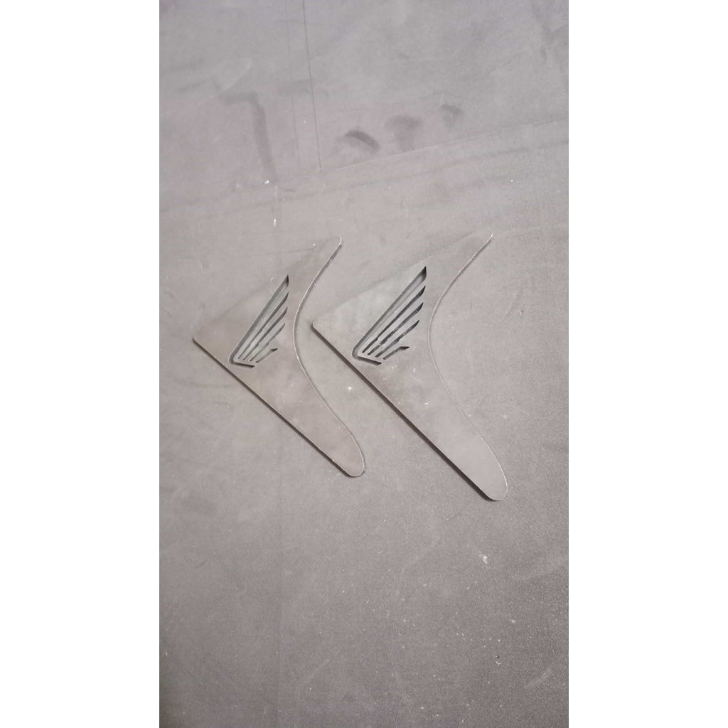 Pemanis Siku Manisan Rangka Bawah Tangki CB GL 100 Besi Motif Sayap Honda