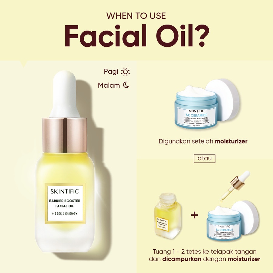 ✨ AKU MURAH ✨ SKINTIFIC Barrier Booster Facial Oil 10ml