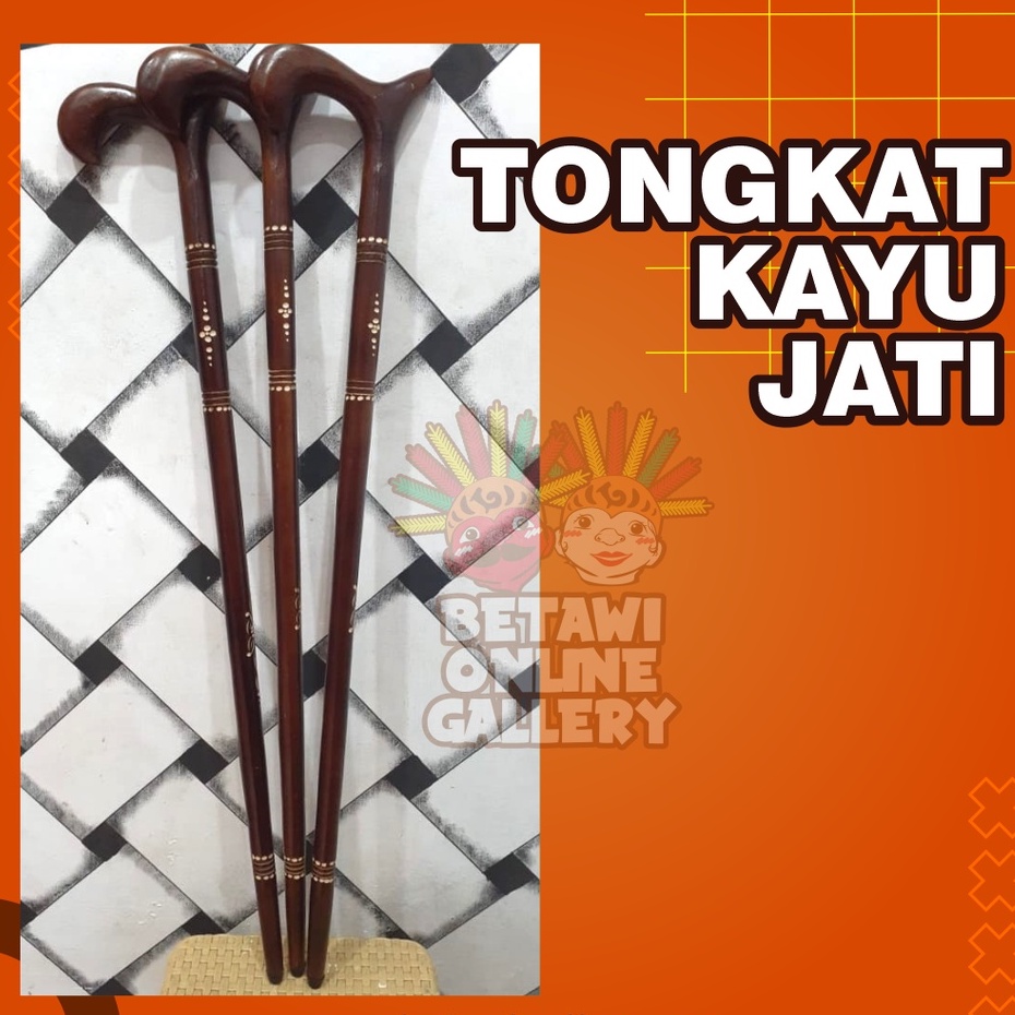 Tongkat Kayu Jati / Tongkat Kayu / Tongkat Bantu Jalan