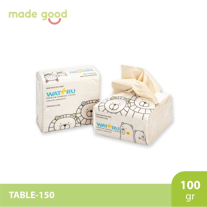 

Wateru Premium Bamboo Tissue - Tisu Bambu Natural Aman Paper Towel