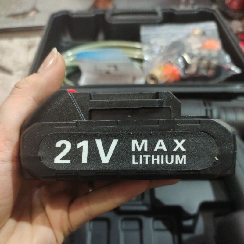 mesin cuci motor baterai 21volt / jet cleaner cordless 21volt
