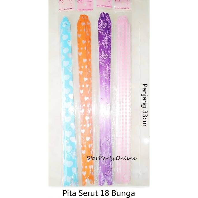 

((((()paling dicari] Pita Serut 18mm Bunga /Garis
