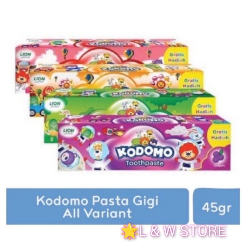Kodomo Gel Toothpaste Tube Odol Anak 45gr