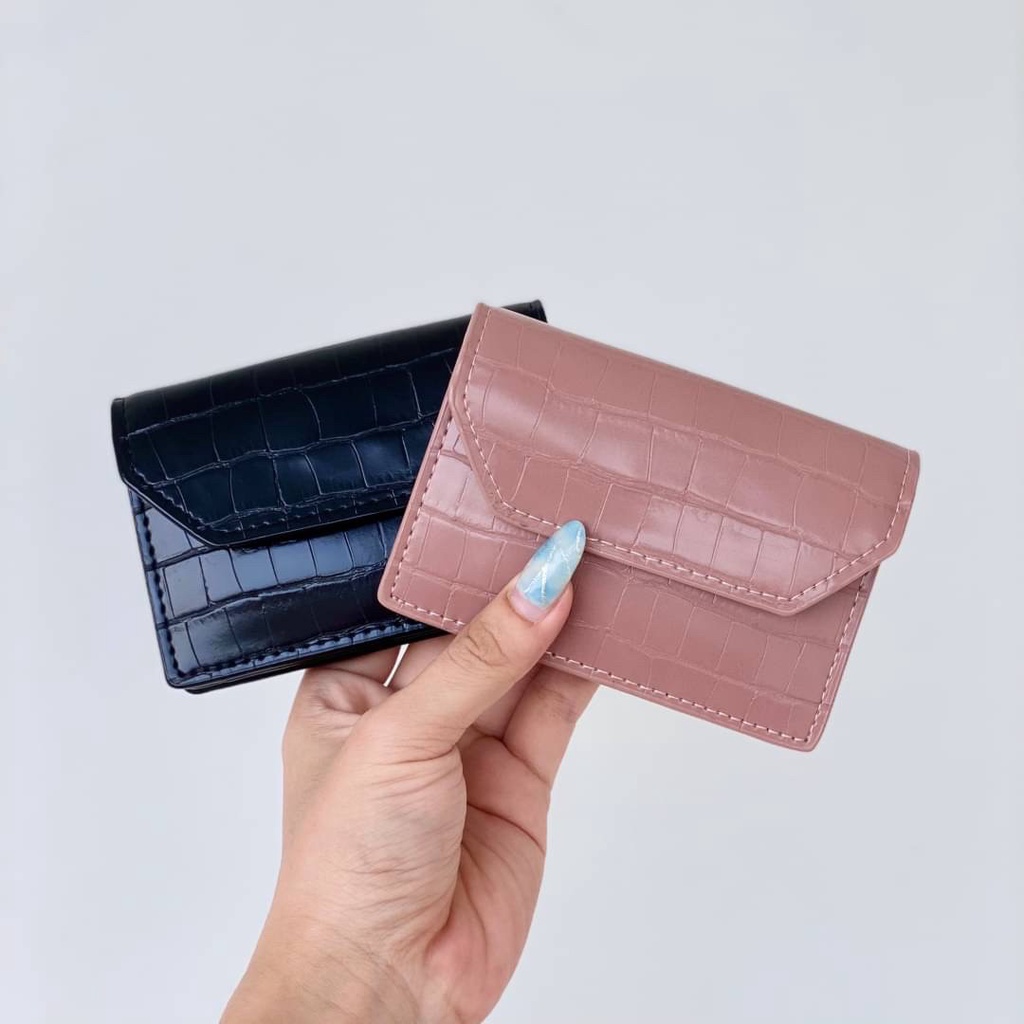 CNK Mini Croco Card Wallet Fashion (C1226)