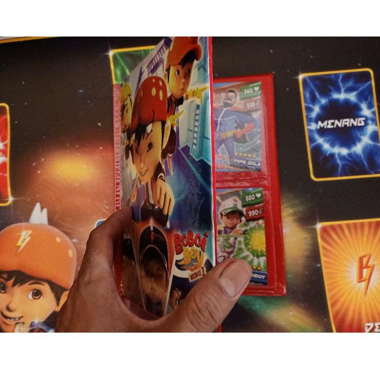 [KODE 0GZSB] Dek Arena Bertarung Boboiboy Galaxy Card Waterproof Anti Pudar + ALBUM