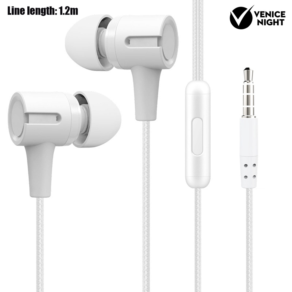 (VNEP) (Berkabel) L201 Headset Earphone Gaming In-ear Bass Stereo Kabel Jack 3.5mm Dengan Mic Untuk Handphone