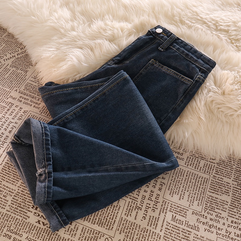 Gaya Terbaru Highwaist Straight Loose Celana Jeans Panjang Wanita Import (realpict)