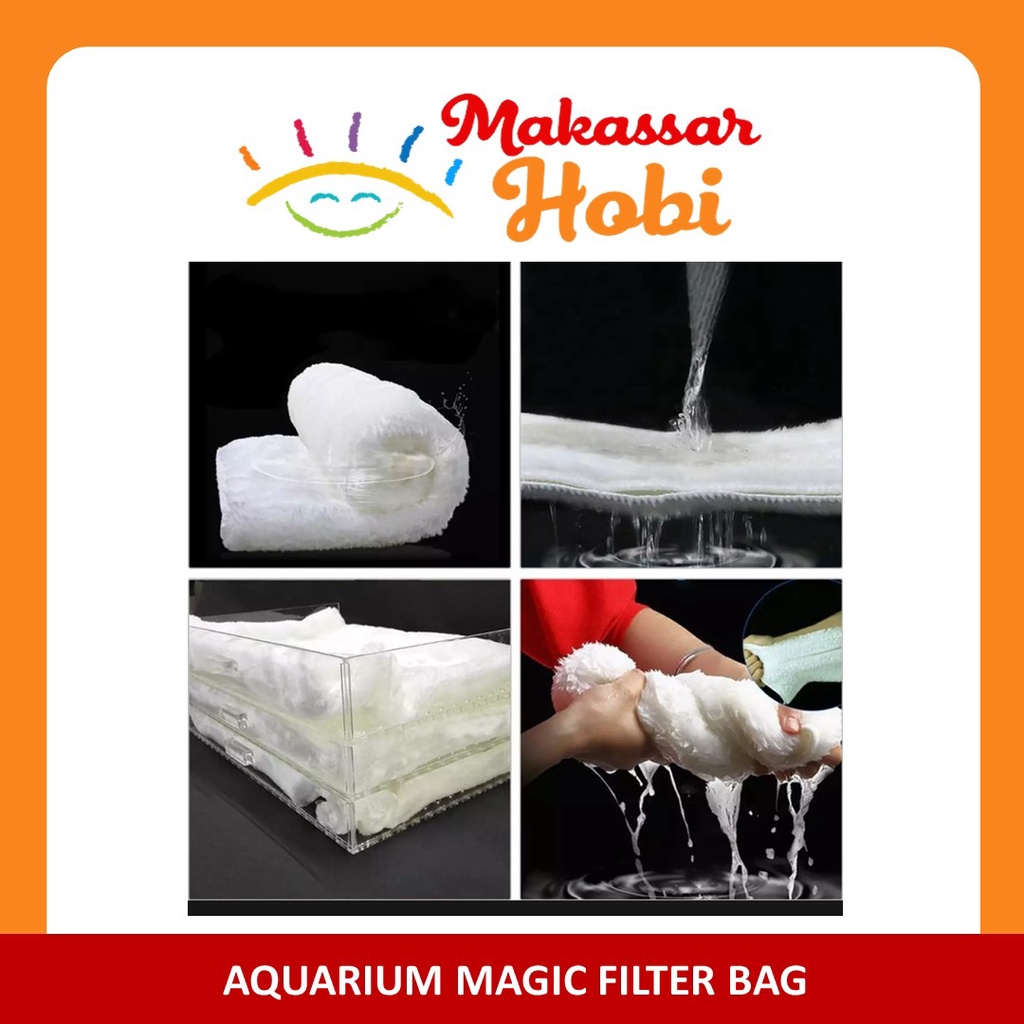 Aquarium Magic Filter BAG Blanket Cotton Jaring Waring Media Akuarium