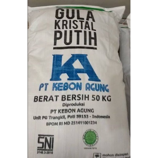 Gula Pasir TK 50 kg Kebon Agung Trangkil Pati Gula Pasir Lokal Sak Zak