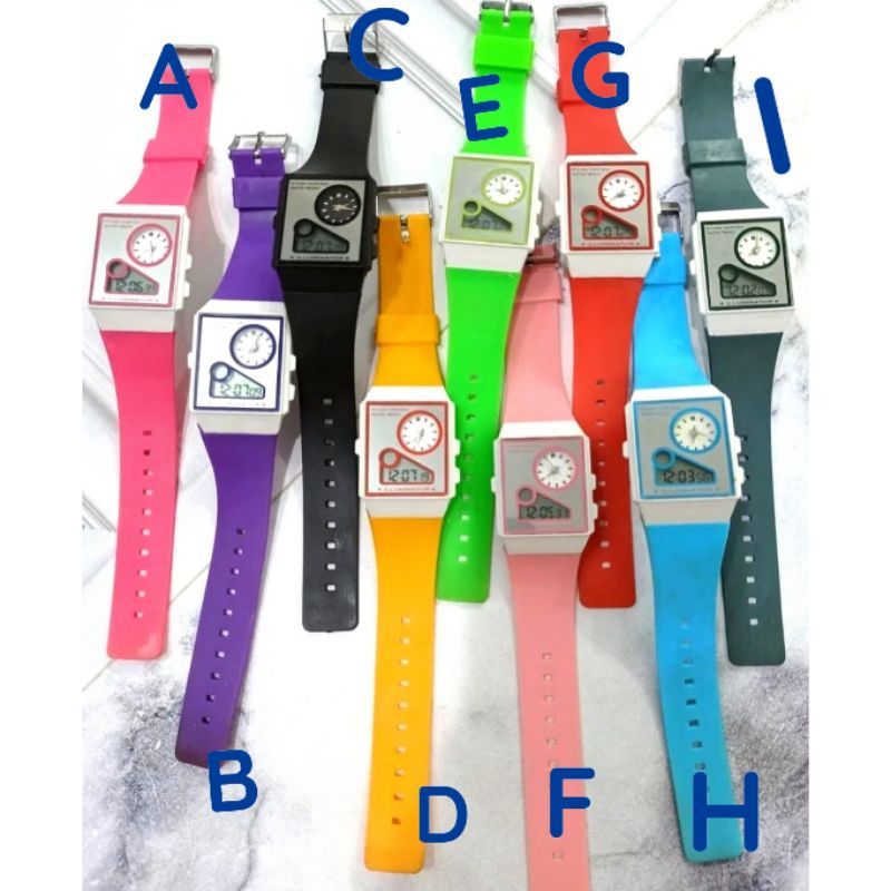 Jam Tangan Dual Time Fos Army Swiss