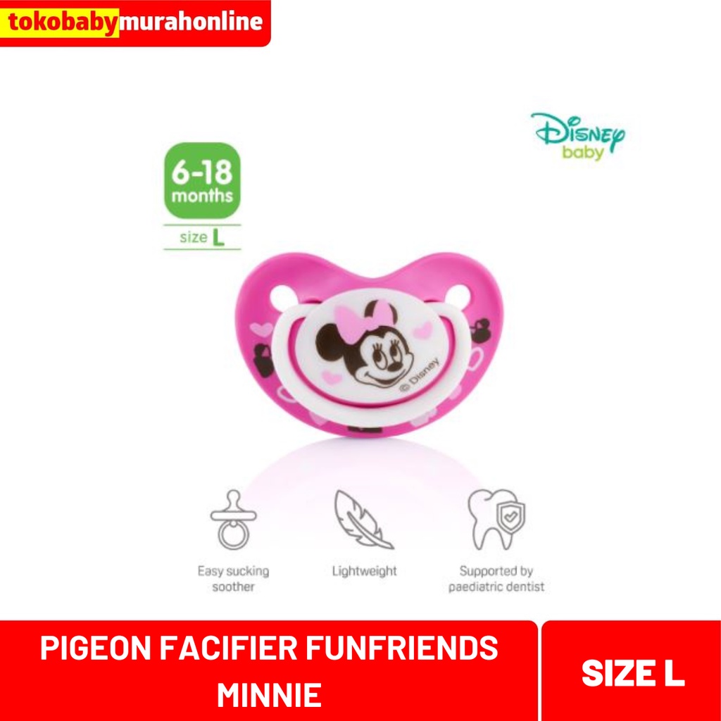 PIGEON PACIFIER FUNFRIENDS MINNIE SIZE L 050254 / EMPENG BAYI