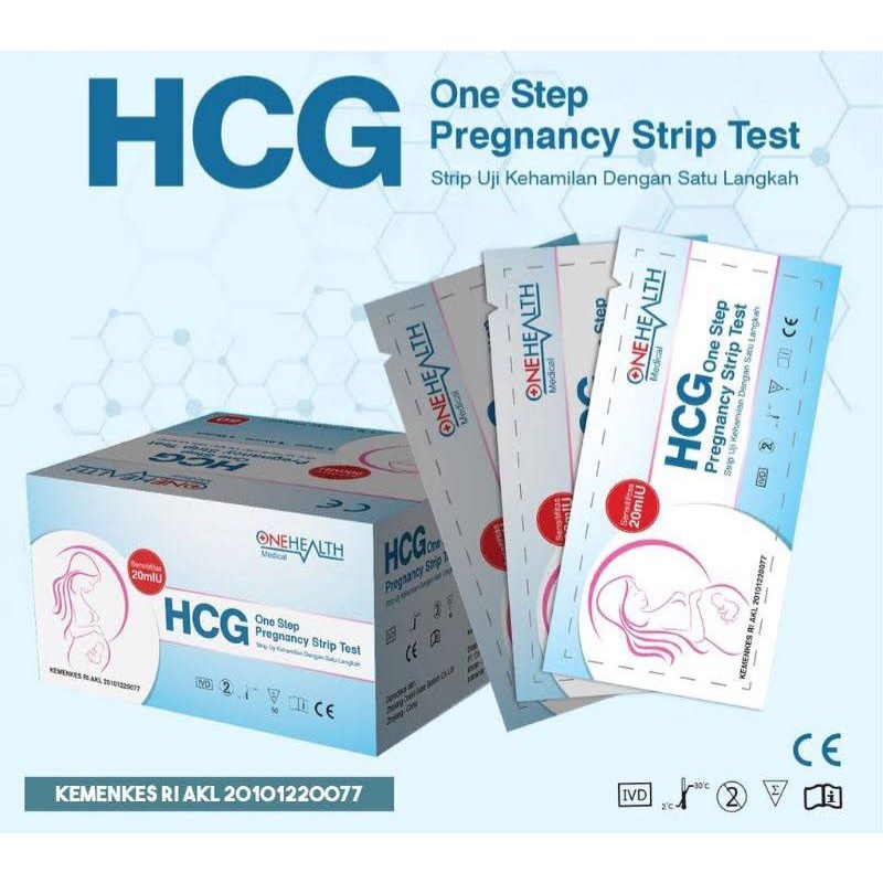 HCG / Tespek / Alat uji kehamilan Onehealth 50 strip