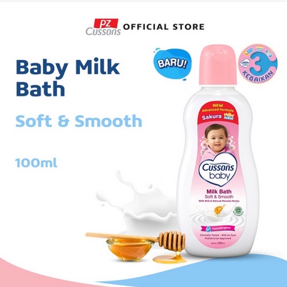 Cussons Bath Milk Soft &amp; Smooth / Fresh &amp; Nourish 100ml + Bubble Wrap / Toko Makmur Online