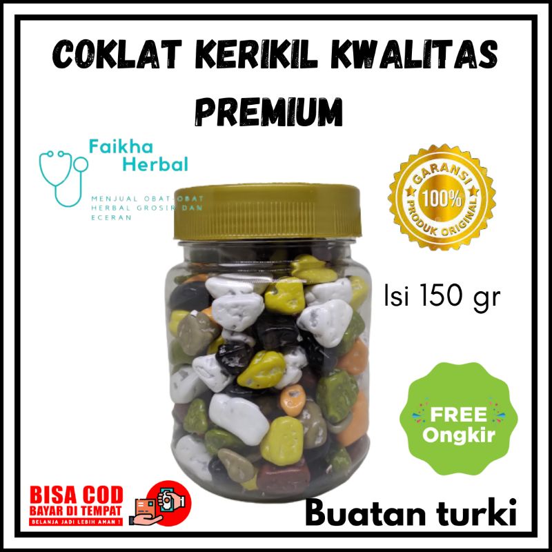 

Coklat Kerikil Turki Premium 150 Gram Original / Coklat Kerikil Turkey Asli