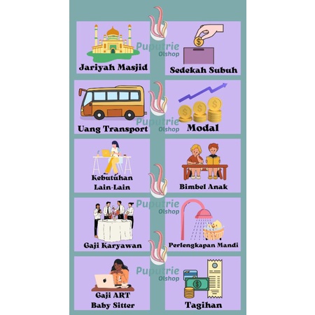 

[PART 8] STIKER BUDGETING / STIKER DOMPET KEUANGAN / STIKER DOMPET PINTAR