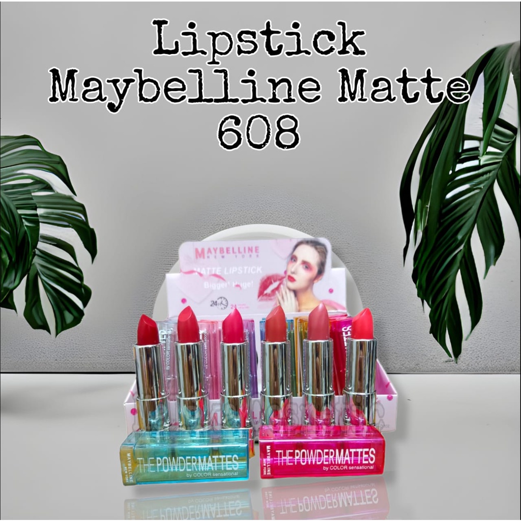 (PER BOX) REVLON LIPSTIK MYB 608 BATANG MATTE  / LIPSTICK REVLON