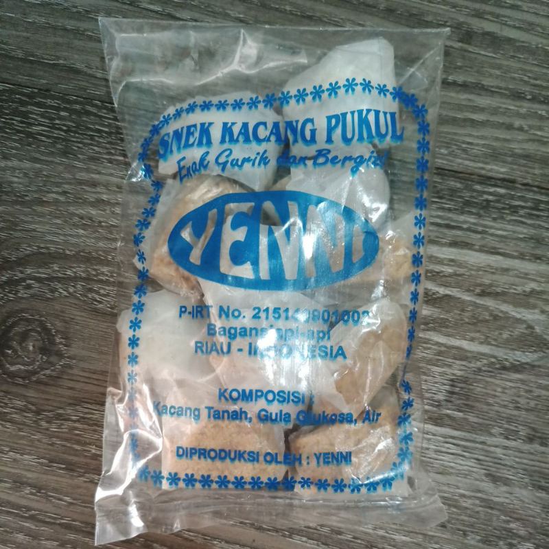 

snack snek kacang pukul yenni isi 10 pcs / oleh oleh khas bagan kacang tanah / makanan ringan lezat enak halal bergizi