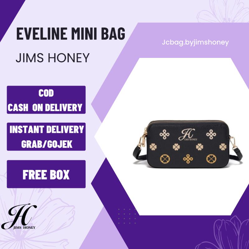 JIMS HONEY EVELINE MINI BAG TAS SELEMPANG WANITA CLUTCH TAS KECIL