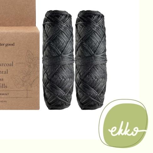 Charcoal Dental Floss REFILL (isi 2) / Benang Gigi Eco Zero Waste