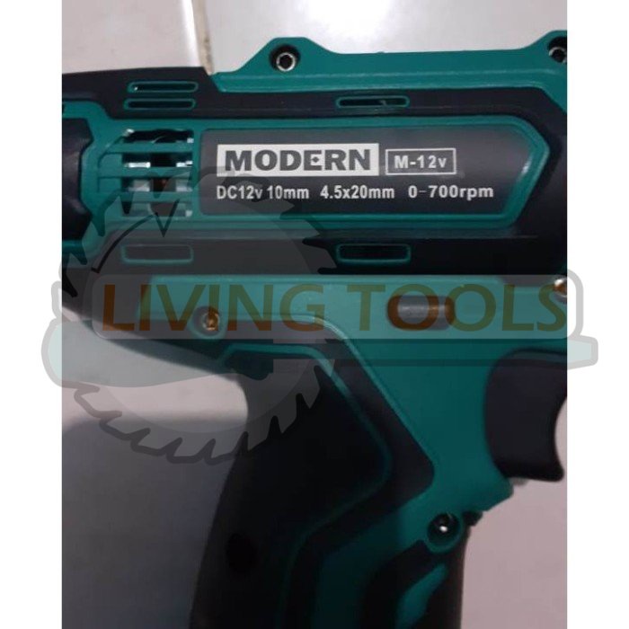 Mesin Bor MODERN M-12V Cordless Drill Mesin Bor Cas Mesin Bor Tanpa Kabel MODERN M-12V