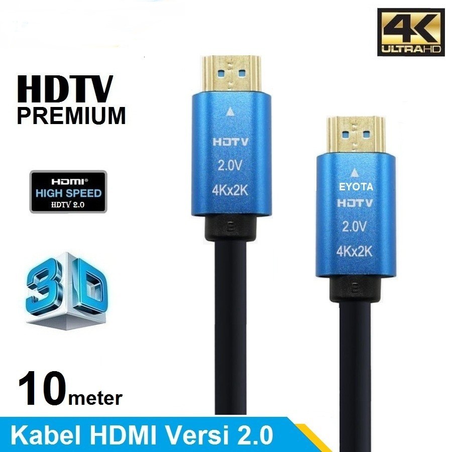 Kabel HDTV 10,15 meter versi 2.0 4K HDMI 4K High Speed