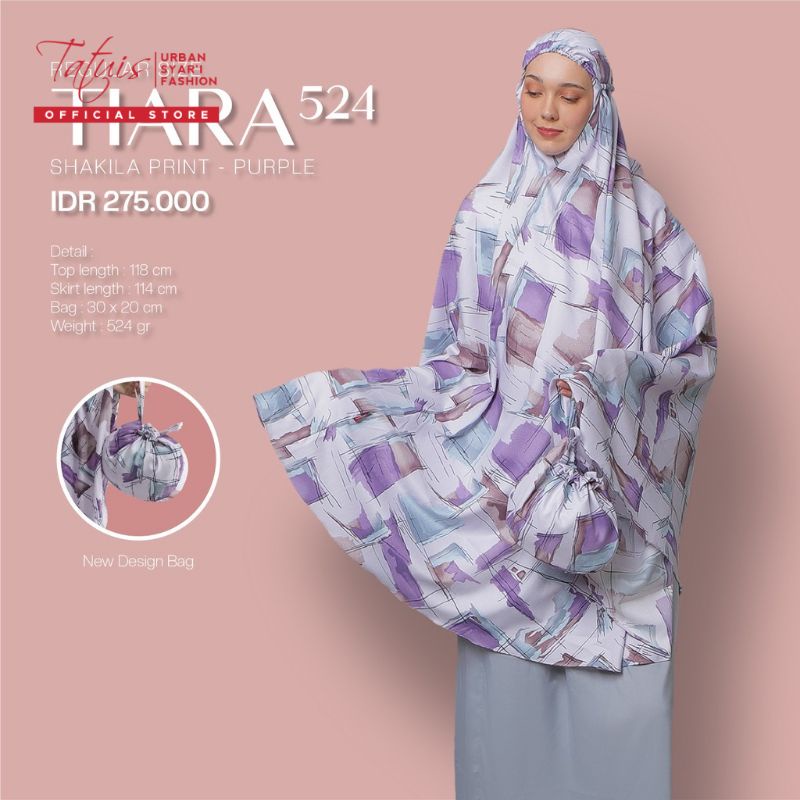 MUKENA TATUIS TIARA 524 SERIES DEWASA REGULER SHAKILA PRINT