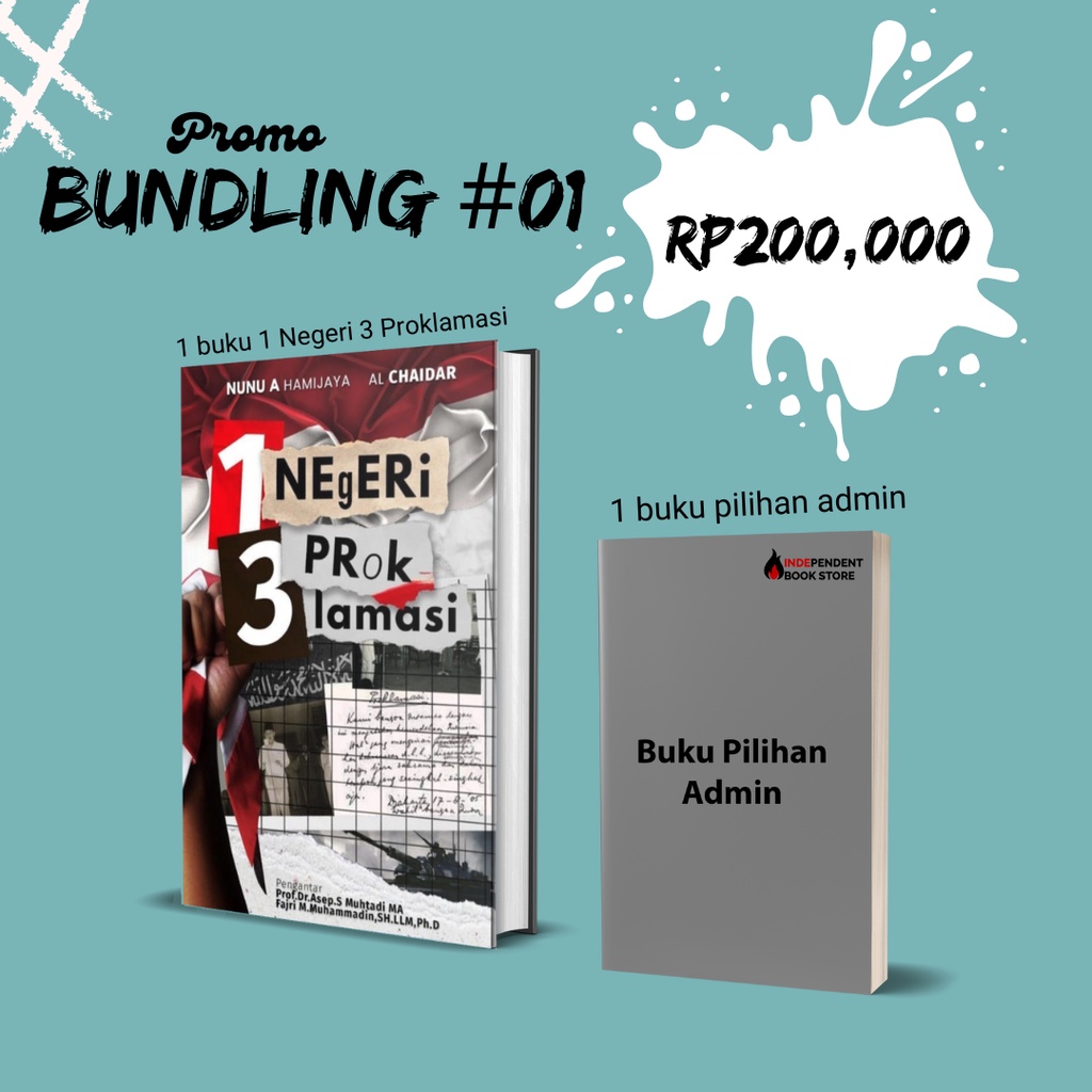Bundling #01 - 1 Negeri 3 Proklamasi dan Gratis 1 Buku Pilihan  Admin