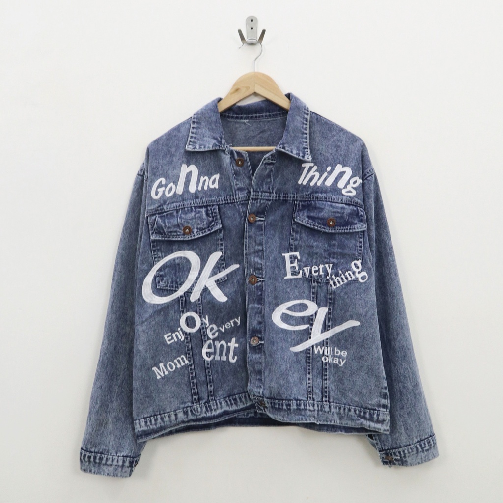 GENI - Oversize okey jacket jeans wanita