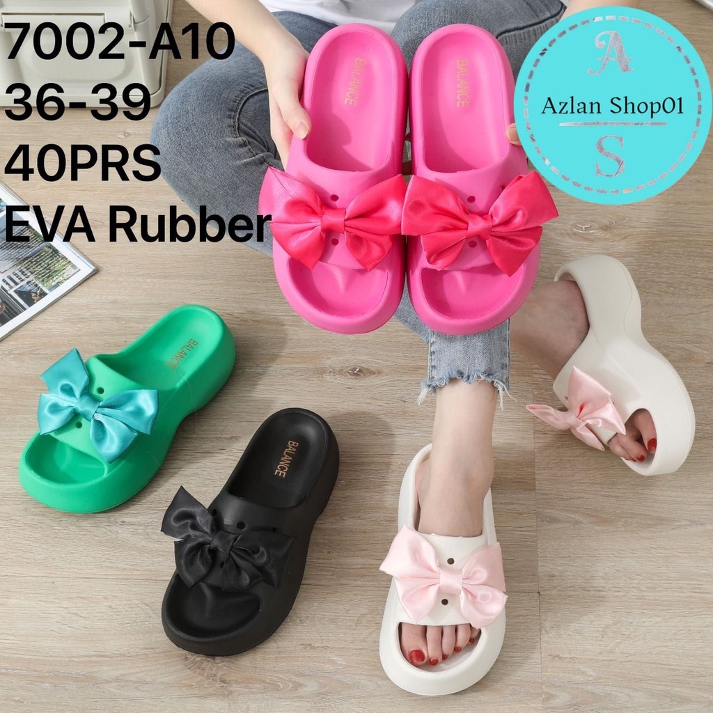 Sandal wanita fuji import model terbaru EVA RUBBER 7002-A10 size (36-39) Sandal wanita korean style kekinian terbaru