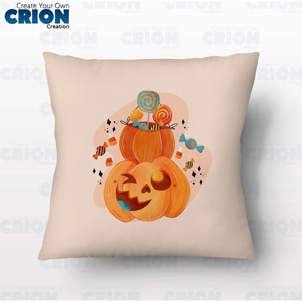 Bantal Halloween - Pumpkin cute - souvenir / kado - By Crion