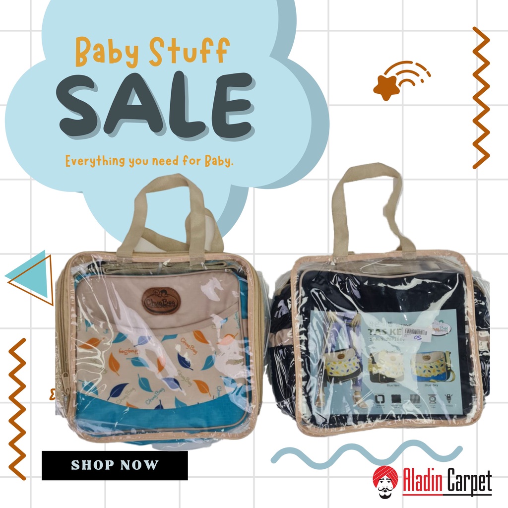 BABY BAG TAS PERLENGKAPAN BAYI KECIL TAS POPOK TAS PERGI