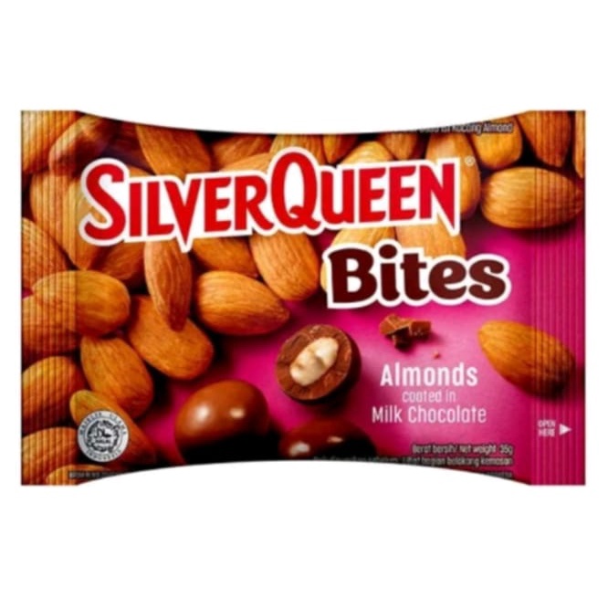 

Silverqueen Bites Almond 35gr Coklat Silverqueen Bites Almond 35g Silver Queen Bites Almond 35gr