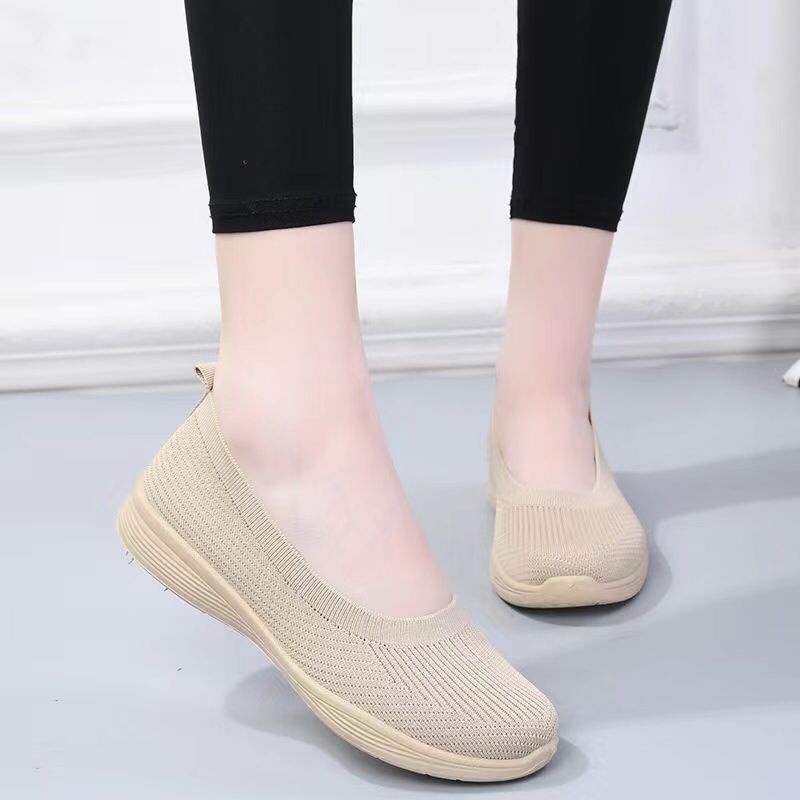 Permata  Sepatu Slip On Wanita Import A02 Premium Quality  Fliknit Shoes