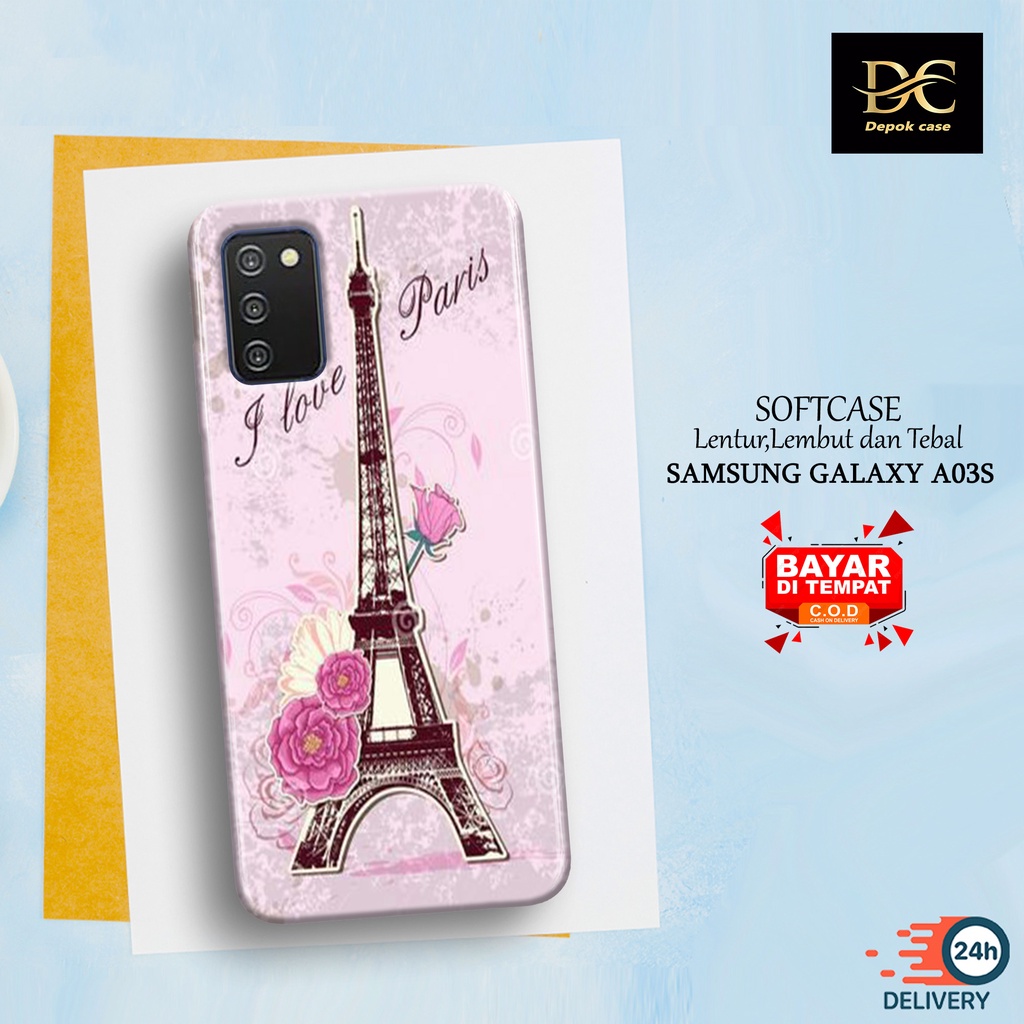 Case Samsung Galaxy A03s Terbaru - Fhasion Case PARIS - Casing Hp Samsung Galaxy A03s Terbaru - Soft