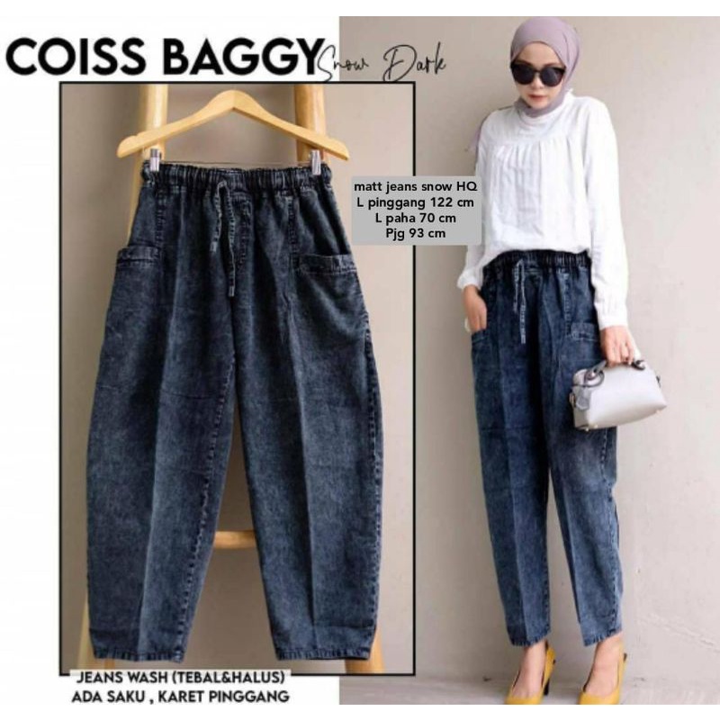 Outfit Wanita Coisy Baggy Jeans Kekinian Rekomendasi Influecer