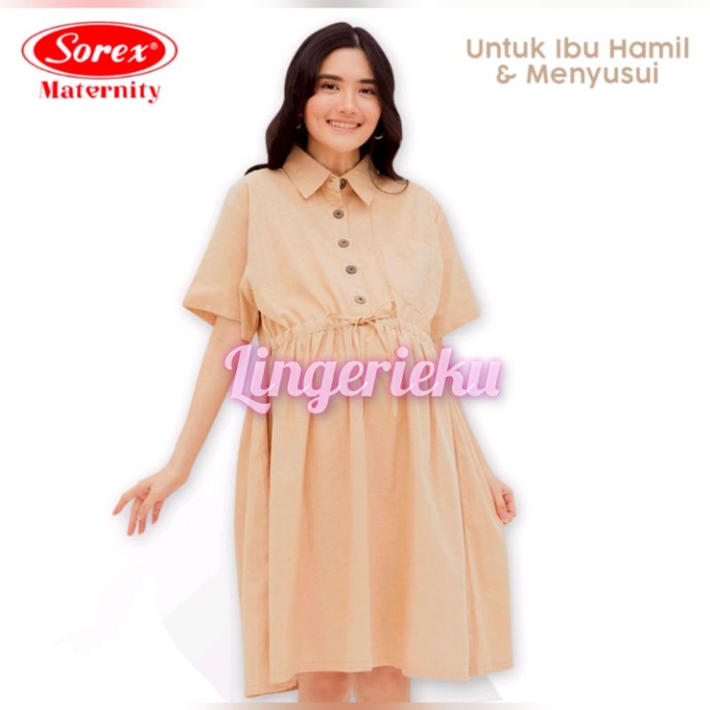 Sorex JA 203 Sorex Dress Maternity / Daster Ibu Hamil Menyusui Bahan Katun Freesize