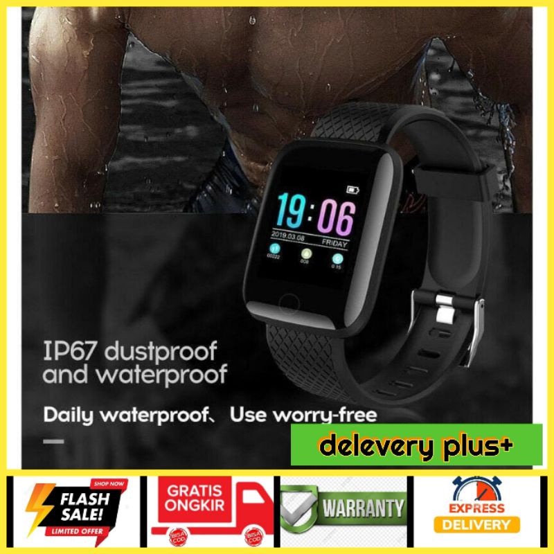 Smartwatch D13 Smartband 116 Plus jogging Fitness tracker Monitor