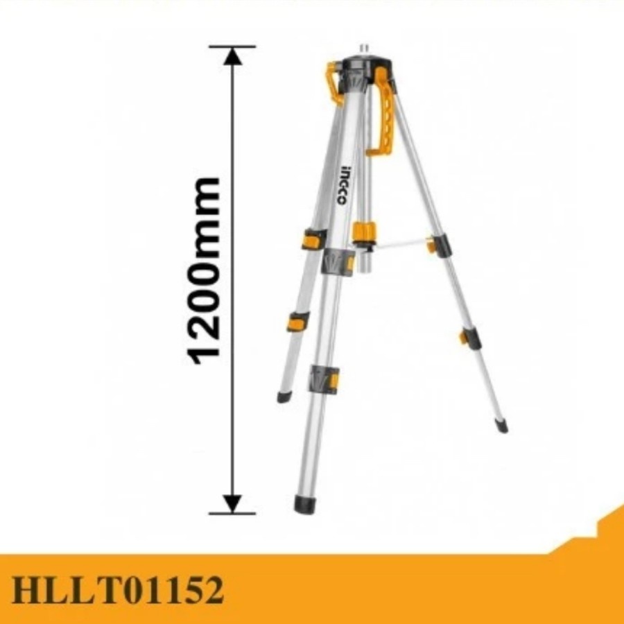 INGCO HLLT01152 - TRIPOD LASER LEVEL 1.2 M CROSS LINE WATERPASS DIGITAL