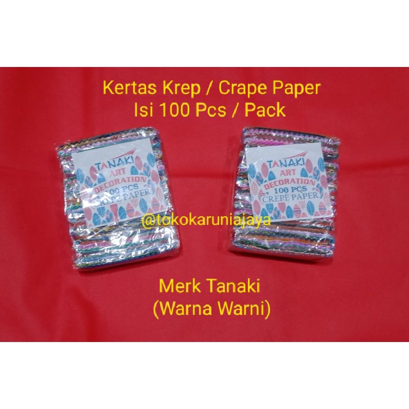 

Kertas Krep / Crape Paper Merk Tanaki (Isi 100 Pcs/Praktis Tinggal Pasang)1