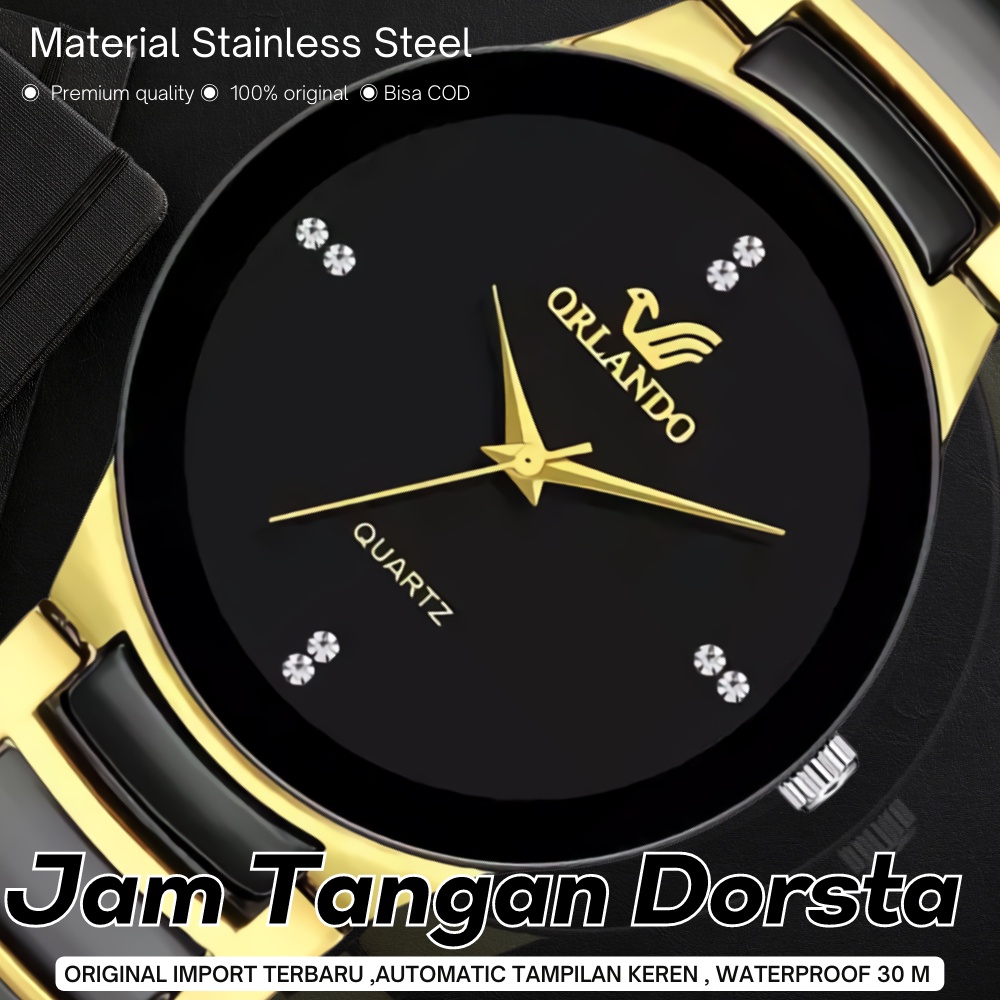 ORIGINAL Jam Tangan Dorsta Premium/Jam Tangan Orlando Pria Elegan NEW Korea Fashion Mens